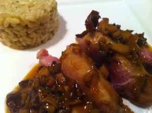 Fazantfilet met catharellentruffeljus