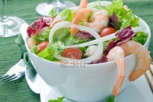thaise salade met garnalen