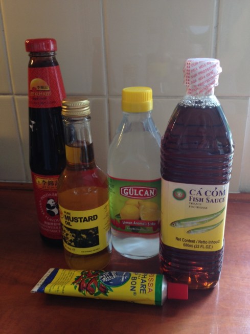 Ingredienten van de Toko